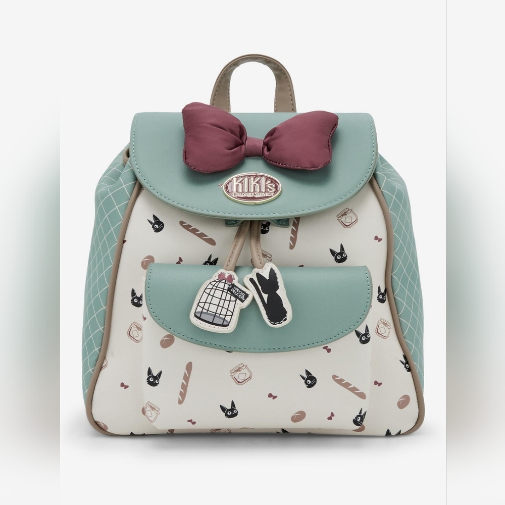 Her Universe Studio Ghibli® Kiki's Delivery Service Jiji Drawstring Backpack NWT